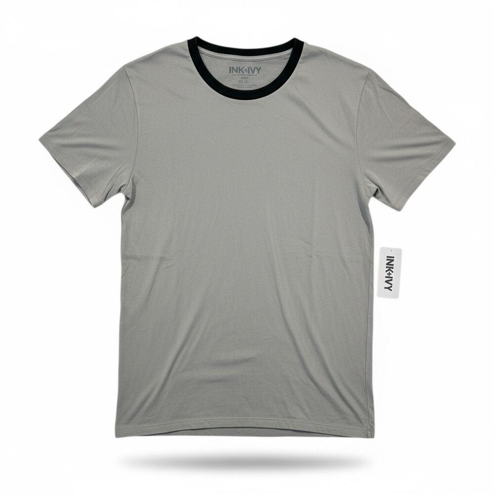 INK+IVY Tee Alloy Gray Crewneck Soft Stretch Sleep Men’s Size L NEW Pajama Top